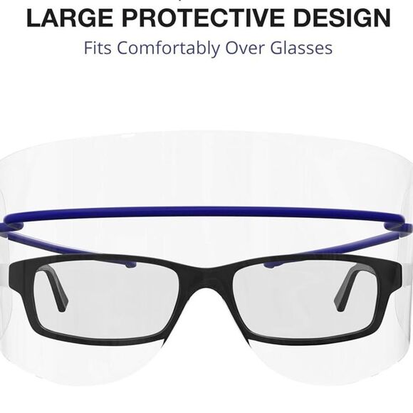 NIB New ICU Eye Shield Disposable Eye Covering/Safety 8 Total Anti Fog - Picture 4 of 11